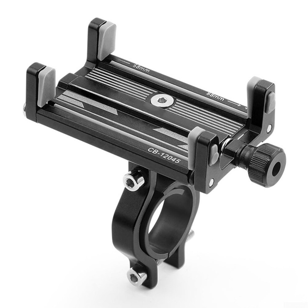 Durable Bike Phone Mount Adjustable Size Compatibility Stem For All Smartphones And Bicycles Black 9382693324207