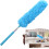 Telescopic Microfiber Duster with Electrostatic Dust Capture for Ceilings, Corners and Cobwebs Blue 5