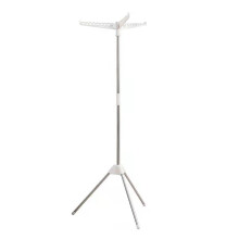 Foldable Tripod Clothes Drying Rack with 360 Rotatable Arms and Telescopic Stainless Steel Stand