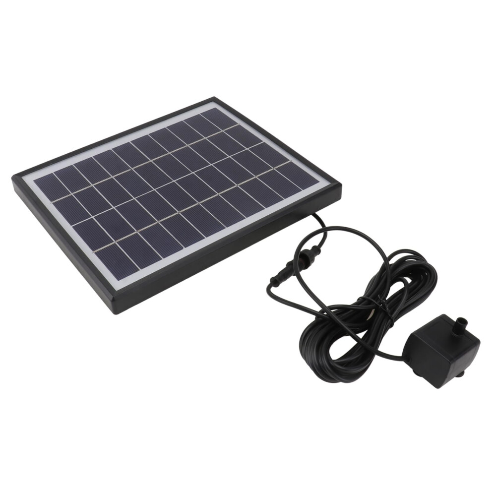 12V 5W Solar Fountain Pump For Garden And Bird Bath 500L/H Floating Water Pump Multiple Nozzles Solarpowered Water Feature 9187378871560