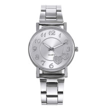Mesh  Fashion Watch Stainless Steel Mesh Band Women's Wrist Watch One Size Silver