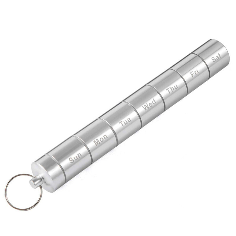 Durable Aluminum Alloy 7-Day Waterproof Pill Organizer for Travel