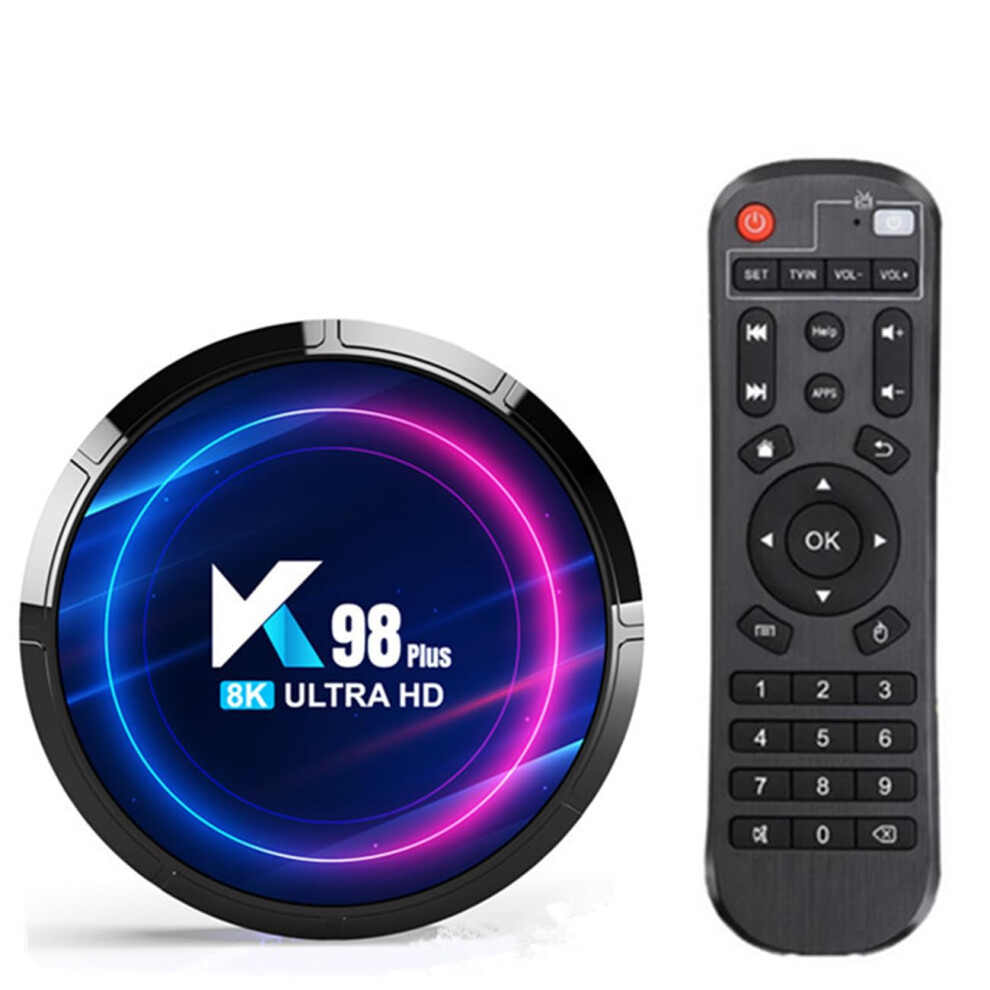 Android Tv Box 13.0 K98 Plus Rk3528 Quadcore 64Bit, 4Gb Ram 64Gb Rom, 1000M Lan, Dualband Wifi 2.4G/5G, 8K/4K Av1 9094768864548