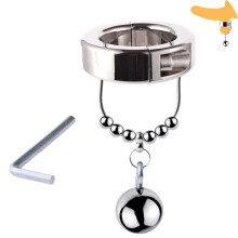 Removable Metal Weighted Exercise Rings for Men Thick Stainless Steel Stretch Rings with BallsukhlF9 (Thin, Ball 35mm) ball 35mm Thin