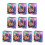 Packung mit 10 bunten Geschenktüten aus-Danke, hellviolett 1