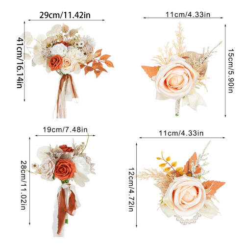 Artificial Wedding Bouquet Hand Flower Unique-wrist flower 1