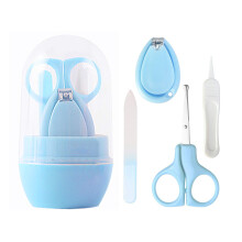 Kit de cuidados com as unhas do bebê, com cabos antiderrapantes, ferramentas de aço inoxidável, kit de manicure essencial para recém-nascidos,