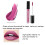 Ματ μεταλλικό lip gloss με βάση το νερό, μακράς διαρκείας, αδιάβροχο, με έντονες 4