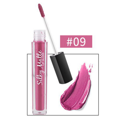 Ματ μεταλλικό lip gloss με βάση το νερό, μακράς διαρκείας, αδιάβροχο, με έντονες 1