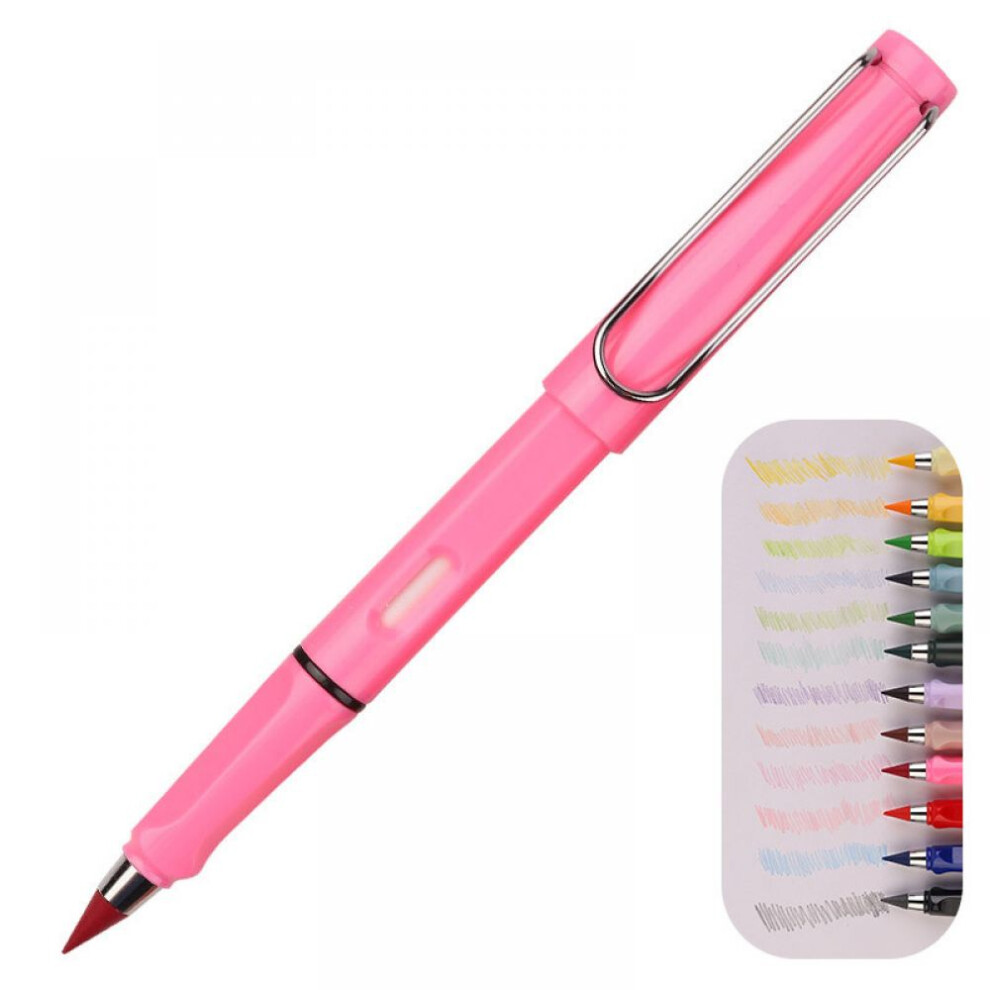 Inkless Pen, Colored Infinity Pencil With Reusable Erasable Feature, Mechanical Pencil For Sketching & Note-Taking (Metal, 2Pcs) For Nightclubs