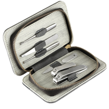 Kit de manicure e pedicure, cortador de unhas em aço inoxidável, ferramentas de cuidados pessoais com kit de unhas multifuncional, conjuntos de