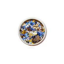 Folhas de polpa de madeira para artesanato DIY, flores secas naturais para nail art, cores sortidas, sem adesivo, espessura moderada para seus