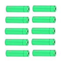 Bike Kabel-Endkappen 10 Stück Aluminiumlegierung 4mm für Renn- & Mountainbikes - Grün