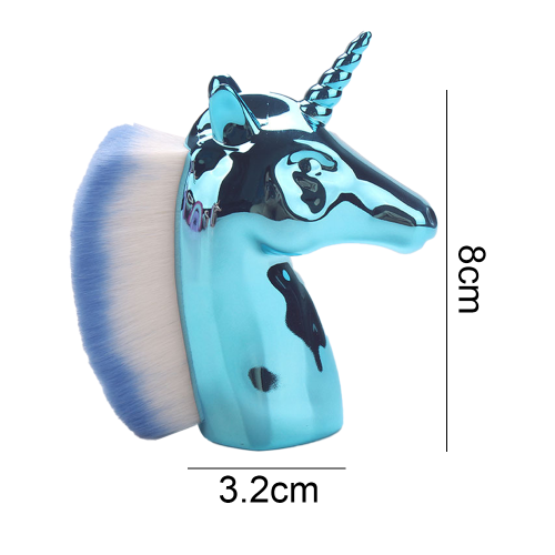 Πινέλο μακιγιάζ Unicorn για αρχάριους, μαλακές και ανθεκτικές τρίχες με ευέλικτη 1