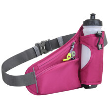 Waterproof Fanny Pack with Water Bottle Holder, Lightweight Nylon Bag for Fishing, Hunting, Running, and Sports