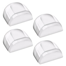 Selbstklebende Türstopper aus Gummi, Wandabstandshalter, 4er-Set, Bodentürstopper, transparente selbstklebende Bodentürstopper