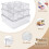 10 Pack Fridge Organisers with Lids, Bpa , 3 Sizes Stackable Clear Storage 5