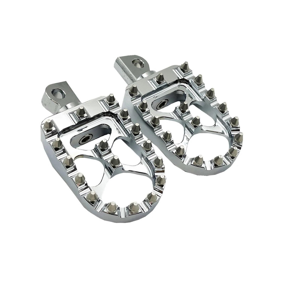 Foot Pegs For Sportster Xl 883 1200 Dyna Street Bobber Custom ( A) Silver 9094768865156
