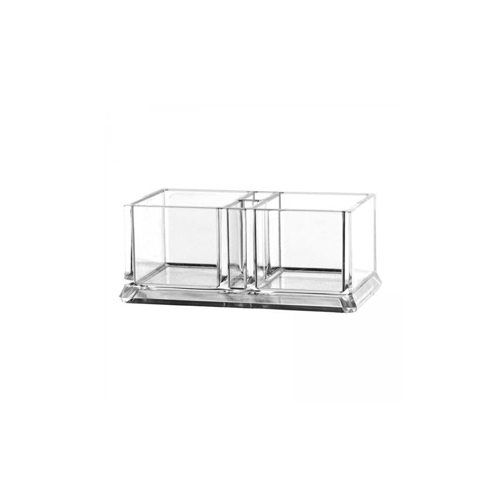 2x Clear Acrylic Sugar Packet Holder and Tea Bag Storage Container for Kitchen Countertop