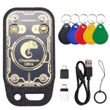 Chameleon Ultra  RFID  Chip Reader  Card Emulator + 5XUID Sleutelhanger IC ID-Kaart Decoderen Reset + Automatische Polling