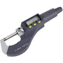 Outside Metric Micrometer Digital LCD Display ConstantForce Thickness Gauge 025mm