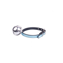 Super cute bells adjustable pet collar suitable for cats and small dogs, teddy, puppy, pet supplies. (S, blue) S Blue