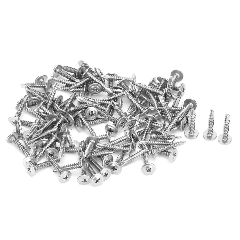 500Pcs M4.2x25mm Stainless Steel Self Tapping Screws For Metal Plates 3051379429753