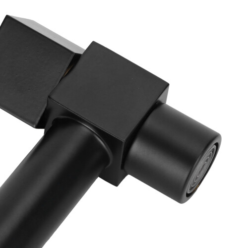 G1/2 Black Copper Sink Faucet, Gravity Casting, 2.5x7cm 2