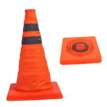 Traffic Cones 2Pack Collapsible Plastic Safety Cones, MultiPurpose Driving Practice, Emergency Roadside Barrier