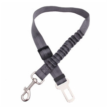 Pet Rope Nylon Retractable Leash For Puppy Kitten, Car Seat Belt Compatible, Gray, 4572cm, 2.5cm Wide