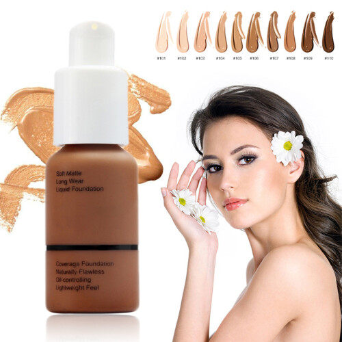 Concealer Foundation Πλήρης Κάλυψη Απαλό Ματ Έλεγχος Λάδι Ματ Εφέ Αδιάβροχο Μακιγιάζ, 2
