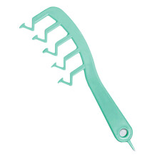 Salon Hair Styling Tool, Z Shape Detangling Comb Wide Tooth Combs for Women, Ergonomic Design High-Quality Plastic, Curly Hair Styling, Scalp-Massagi
