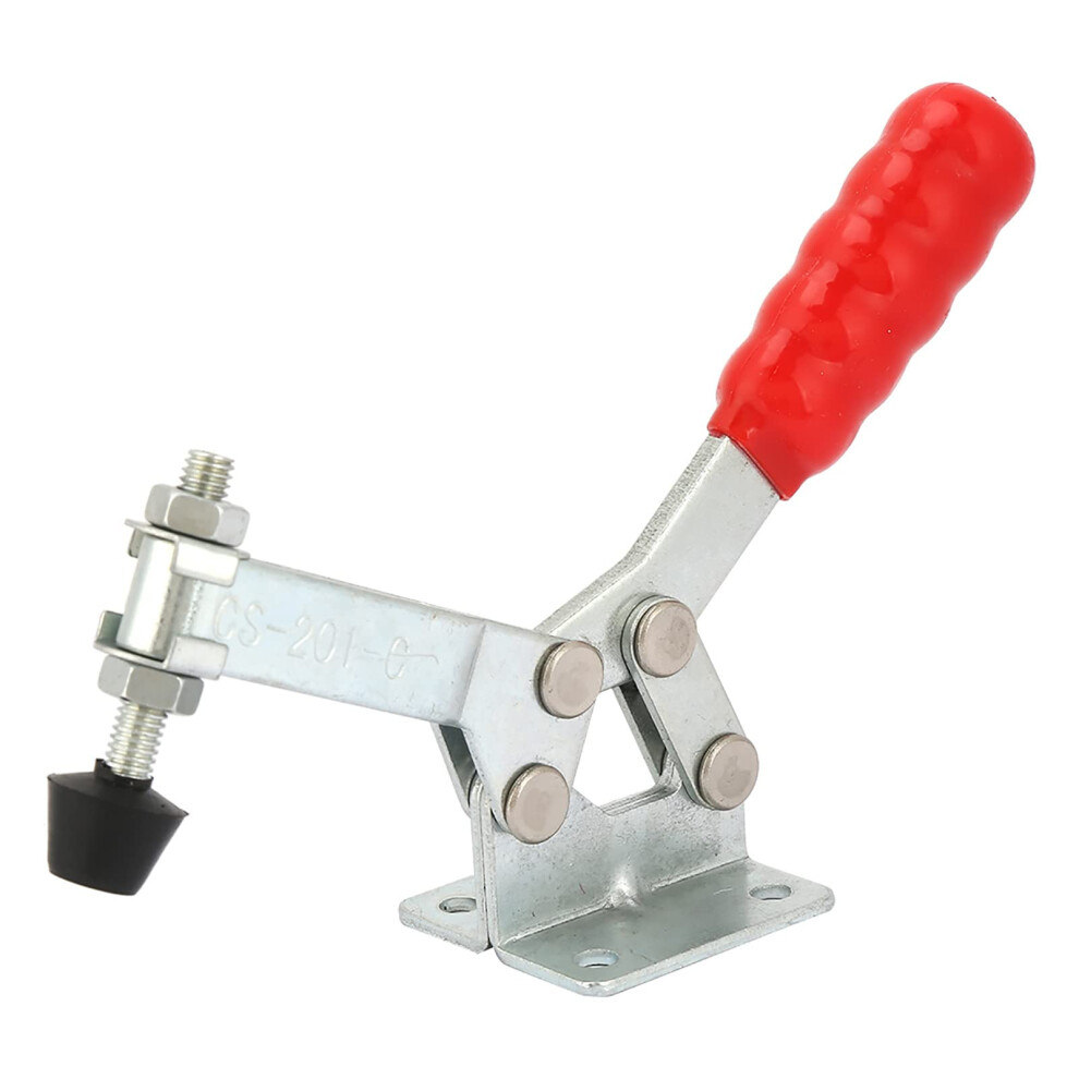 Vertical Toggle Clamp, Carbon Steel Fixture Clamp, Onepiece, Horizontal Use Hand Tool, 201C 9094768866962