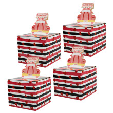 Lot de 4 porte-monnaie créatifs pour occasions-style de voiture