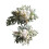 Swag de fleurs artificielles, 2 pièces, pour arrière-plan-Blanc 1