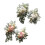 Swag de fleurs artificielles, 2 pièces, pour arrière-plan-Blanc 2