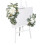 Swag de fleurs artificielles, 2 pièces, pour arrière-plan-Blanc 7
