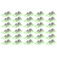 Bow Shape 30pcs Luminous Twin Bells Night Fishing Rod Tip Alerts