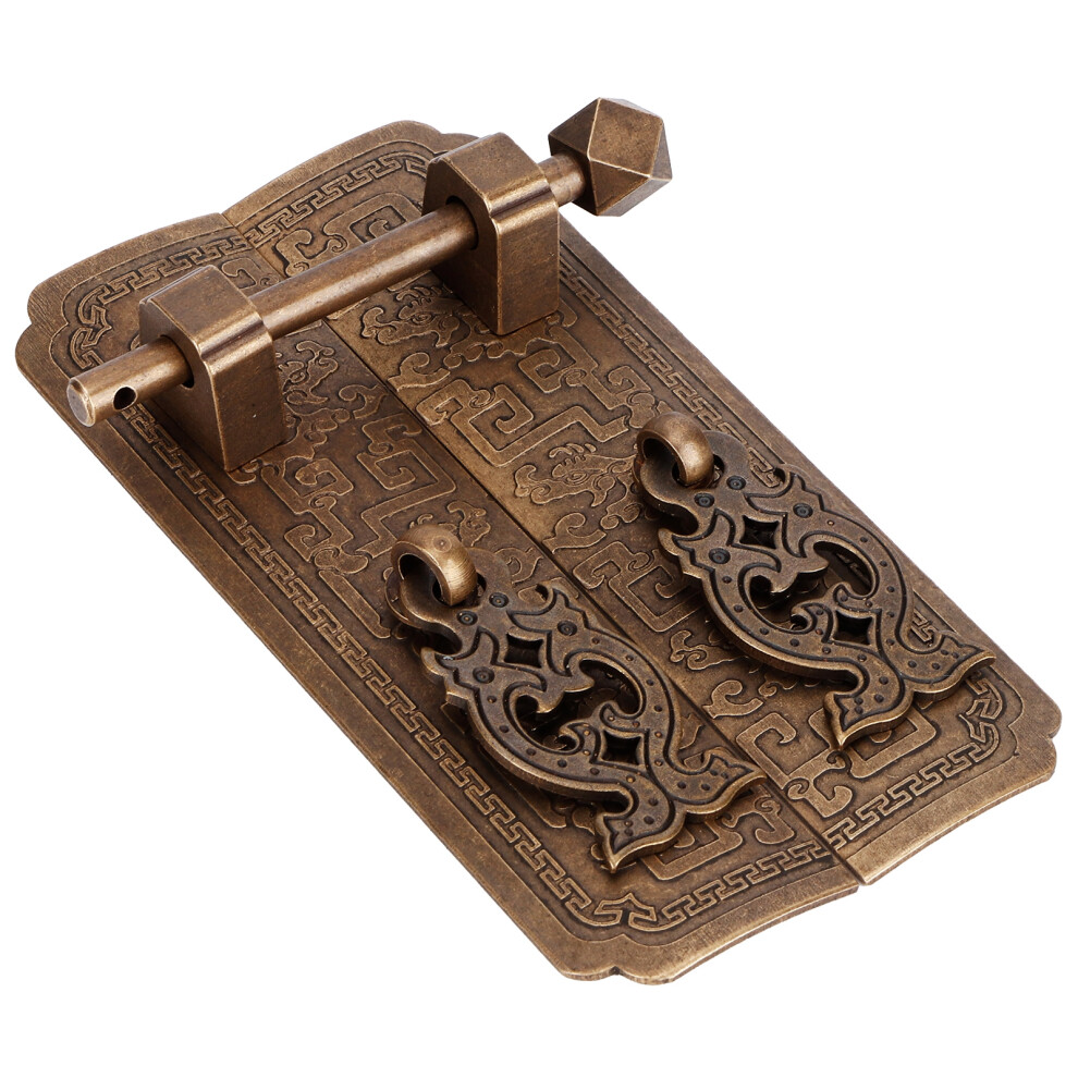 Vintage Copper Door Handle Set Chinese Style Cabinet Pull Handles 10Cm 8751379432559