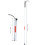 Lightweight Collapsible White/Red Reflective Cane for Blind & Visual Impairment 3
