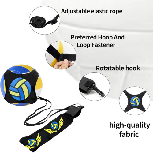 Volleyball Training Set Spike Trainer For Beginners, Serve Practice Equipment, Wings Pattern, Improve Serve Accuracy 2