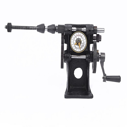 Manual Coil Winding Machine, Hand Counting Winder, Adjustable Speed, Iron Gear