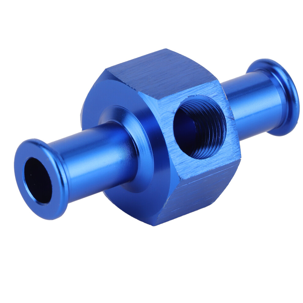 Fuel Nitrous Pressure Gauge Adapter Aluminium Alloy 1/8In Npt Blue 8381379433821