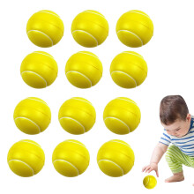 Foam Tennis Balls For Beginners Elasticity Training Balls Soft Foam Practice Balls Lightweight Durable Training Balls