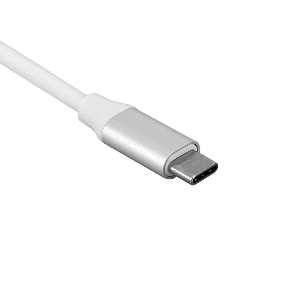Usb-C To Video & Ethernet Dock With 4K Hdmi Vga Dvi Displayport Silver 5091379434393