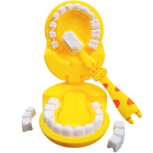 Teeth Model For Kids Teaching, Cartoon Giraffe Demonstration, With Toothbrush, Kids Dentist Play Set