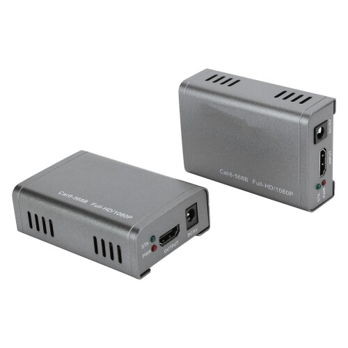 Επέκταση HDMI 60M με σταθερή μετάδοση σήματος για καλώδιο 1080P μέσω Ethernet, υποστηρίζει 2