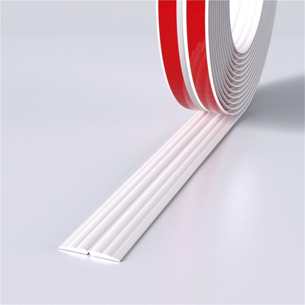 Corner Protectors Selfadhesive Pvc Edge Guard Strip For Furniture And Baby Safety, 5M White