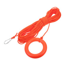 Strength Floating Lifesaving Rope With Hook And Float Hoop For Pool Training And Water Rescue, WearResistant Tether