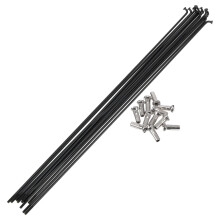 Bicycle Spokes 14G 304 Stainless Steel Black 265mm Wheel Spokes Set